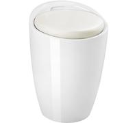tectake Bathroom Stool in White TECTAKE White