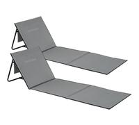 tectake Beach Mat - Set Of 2 Mina in Pale Blue | Size: 1 Seater TECTAKE Pale Blue 1 Seater