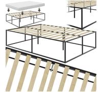 tectake Kyoto Double Steel Bed Frame - Black - Wilko