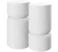 tectake Bedside Nightstand Set Of 2 Amine in White TECTAKE White