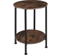 tectake Bedside Table Ballina in Dark Brown TECTAKE Dark Brown