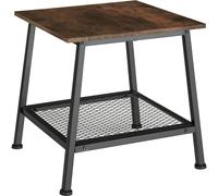 tectake Bedside Table Bedford in Dark Brown TECTAKE Dark Brown