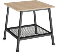 tectake Bedside Table Bedford in Light Brown TECTAKE Light Brown