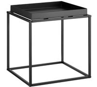 Tectake Bedside Table Cambridge - With Tray-Shaped Shelf, 40 X 40 X 44 Cm - Black
