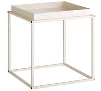 Tectake Bedside Table Cambridge - With Tray-Shaped Shelf, 40 X 40 X 44 Cm - Cream