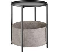 tectake Bedside Table Canterbury in Black TECTAKE Black