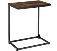 tectake Bedside Table Cardiff in Dark Brown TECTAKE Dark Brown
