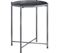 tectake Bedside Table Chester in Dark Grey TECTAKE Dark Grey