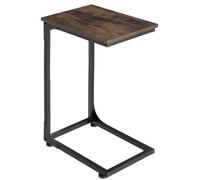 tectake Bedside Table Erie - Industrial Style, 40 X 30 X 63 Cm in Dark Brown TECTAKE Dark Brown 40 X 30 X 63 Cm