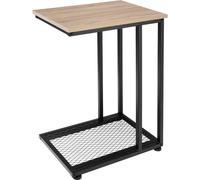 Bedside table metal and wood levels tray table coffee table industrial