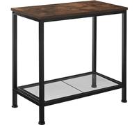 tectake Bedside Table Filton in Dark Brown TECTAKE Dark Brown
