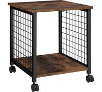 tectake Bedside Table Gary in Brown TECTAKE Brown