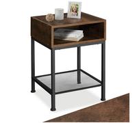 Bedside Table Harlow - Industrial Dark