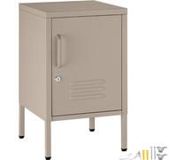 tectake Bedside Table in Taupe TECTAKE Taupe