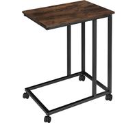 tectake Bedside Table Luton in Dark Brown TECTAKE Dark Brown