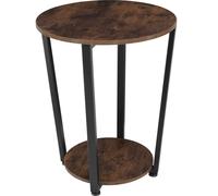 tectake Bedside Table Swindon in Dark Brown TECTAKE Dark Brown