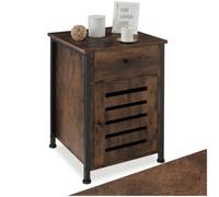 Tectake Bedside Table Waterford - Industrial Wood Dark, Rustic