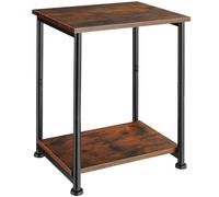 tectake Bedside Table Yonkers in Brown TECTAKE Brown