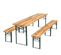 Beer Table Set Outdoor Beer Tent Garden Beer Bench Beer Table Wood foldable new