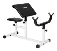 Preacher bicep arm curl bench training seated workout adjustable home fitness