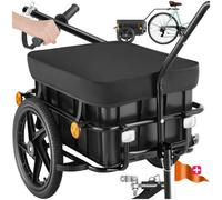 Tectake Bicycle Trailer Cargoxpress - Multifunctional Hand Cart, 50Kg Load Capacity - Black