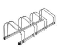 tectake® Bike Rack Made of Robust, Coated Steel, Space-Saving & Stable Construction, Floor or Wall Mounting, Universal Bike Stand for Standard Tyres, Parking Bicycle Stand for Indoor & Outdoor Storage