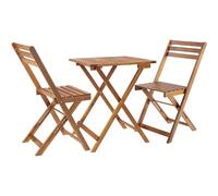 Tectake Bistro Set Sóller Foldable, For 2 People, Weatherproof - Brown - 1