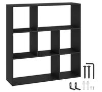 tectake Bookshelf Tartu in Black TECTAKE Black