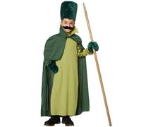 tectake Boy's Forest Wizard Costume in Green | Size: 5-6 Years TECTAKE Green 5-6 Years