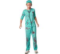 tectake Boy's Gruesome Doctor in Aqua | Size: 9-10 Years TECTAKE Aqua 9-10 Years