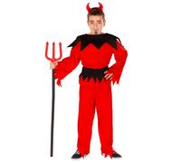 tectake Boy's Little Devil Costume in Red | Size: 10-12 Years TECTAKE Red 10-12 Years