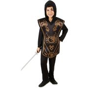 tectake Boy's Ninja Costume in Black | Size: 7-8 Years TECTAKE Black 7-8 Years