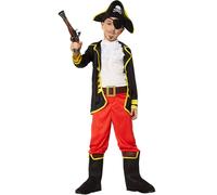 tectake Boy's Pirate Prince Costume | Size: 11-12 Years TECTAKE Multicolor 11-12 Years
