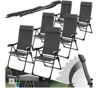 tectake Camping Chair Muritz in Dark Grey | Size: King TECTAKE Dark Grey King