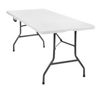 Folding Portable Camping Table Picnic Garden Party BBQ Dining Buffet Strap White