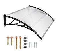 Tectake Canopy Transparent - Solid Front Door Rain Shelter - 120 Cm Transparent