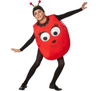 Kids Costume Ladybug Ladybird Big Eyes Insect Bug Fancy Dress Carnival Outfit