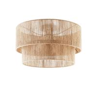 tectake® Ceiling Light with Woven Boho Lampshade, 40W Lamp made of Natural Jute Fibre & Robust Steel Frame, Easy Installation, Ideal Ceiling Lighting for Living Room, Kitchen, Bedroom - Ø 45 x 27.5 cm