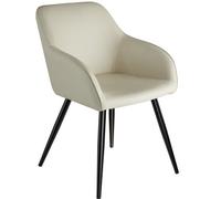 Tectake Accent Chair Marilyn With Armrests - Cream