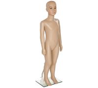 tectake Child Mannequin - Adjustable, Full Body, Life Size, Realistic Proporti in Beige TECTAKE Beige