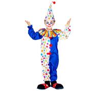 tectake Children's & Teens' Jux The Clown Costume | Size: 3-4 Years TECTAKE Multicolor 3-4 Years