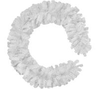 Tectake Christmas Garland In Detailed And Lifelike Look, 270 Cm Long - White