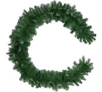 tectake Christmas Garland With Frosted Tips & Dense Needles, 270 Cm in Green TECTAKE Green