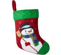 tectake Christmas Stocking - Snowman Graphic, Hanging Loop & Large Capacity TECTAKE Multicolor