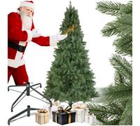 Tectake Christmas Tree Prancer - Artificial In Green, Injection Moulded Needles, Green