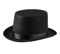 tectake Classic Black Top Hat TECTAKE Black One Size