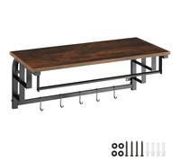 tectake Coat Rack Westwood in Brown TECTAKE Brown