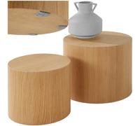 tectake Coffee Tables Danny in Light Brown TECTAKE Light Brown