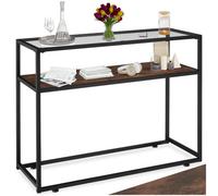 Tectake Console Table Kilkenny - Industrial Wood Dark, Rustic