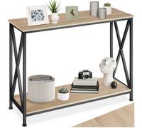 tectake Console Table Tacoma in Light Oak TECTAKE Light Oak
